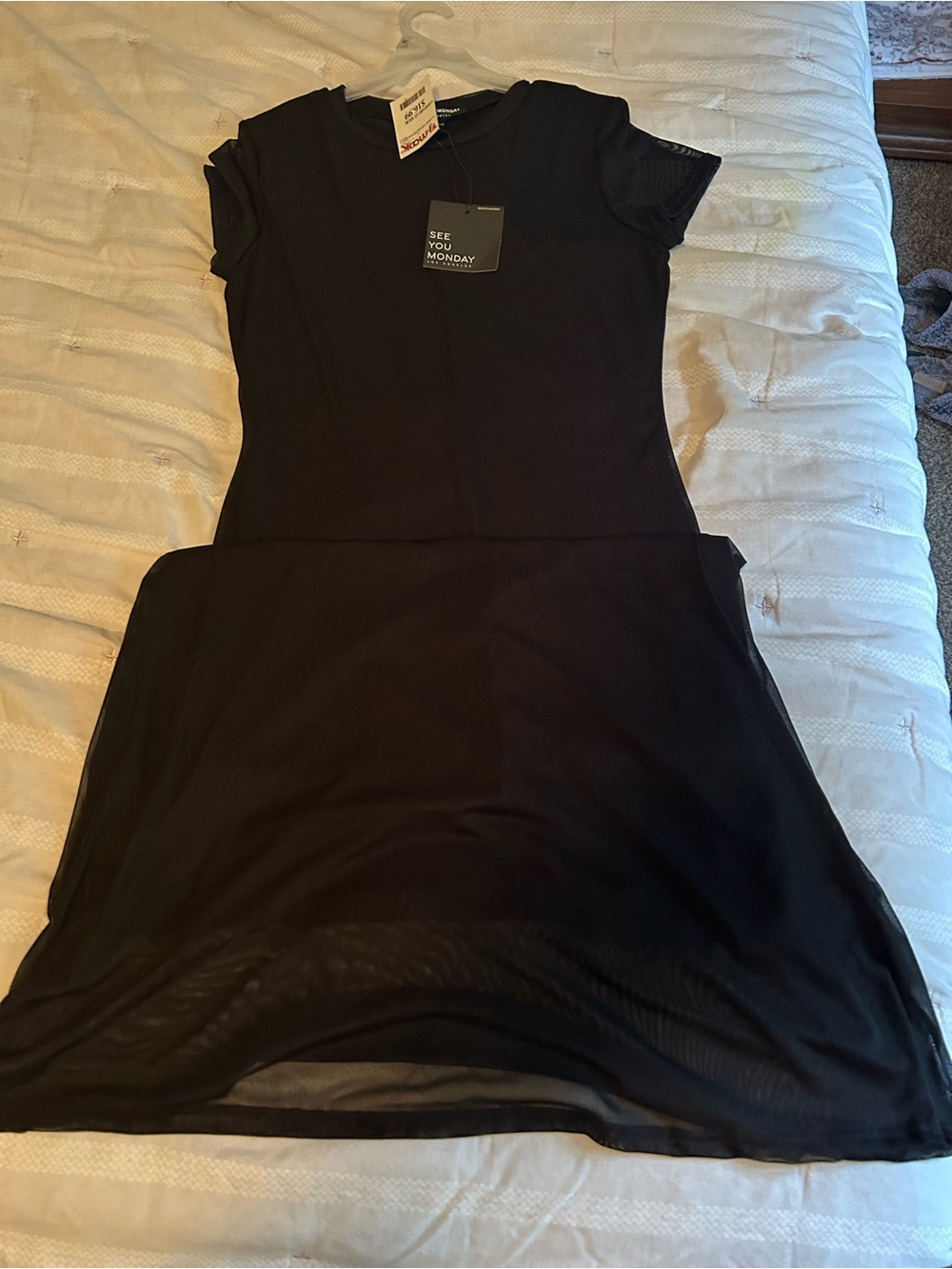 Black Mesh Maxi Dresss
